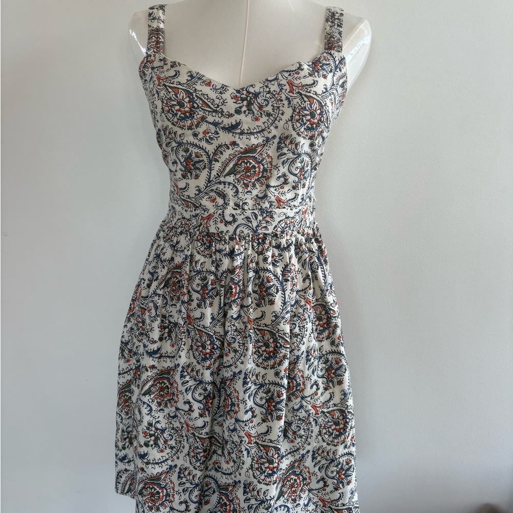 Sezane Floral Print Sleeveless Dress